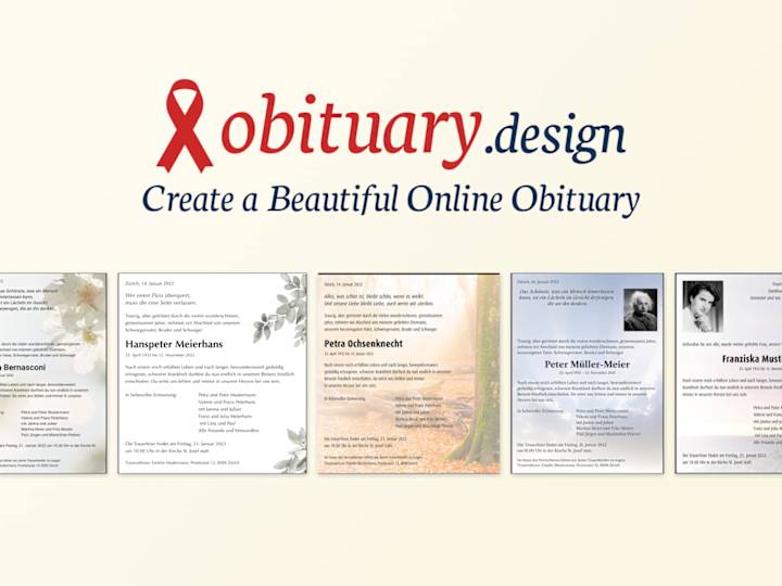 Cover image for Design an Obituary Online - obituary.design