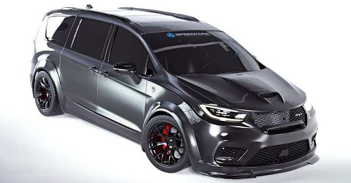 Cover image for SpeedKore’s All-Carbon Chrysler Pacifica Hellcat Is A 1500-HP M…