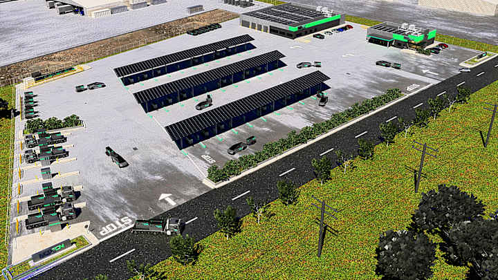 Cover image for Rendering for Energy Storage Rental Facility