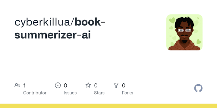 Cover image for cyberkillua/book-summerizer-ai