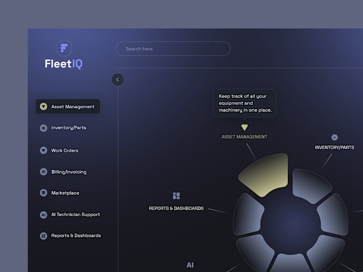 Cover image for Modern fleet maintenance management software UI Design