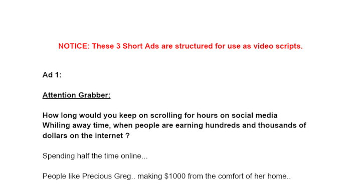 Cover image for Video Script Writing for Online Course Promotion