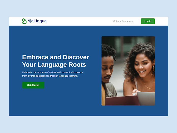 Cover image for Language Learning for Nigerians in the Diaspora Website