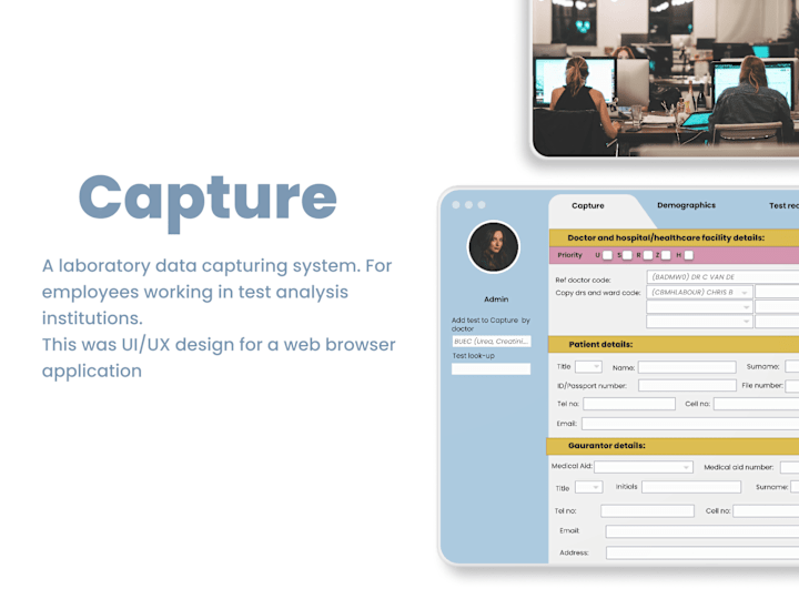 Cover image for Capture Laboratory data management system