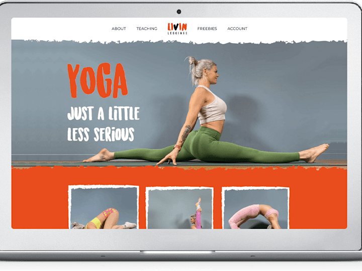 Cover image for Livin Leggings Online Yoga Classes | Myra Technolabs