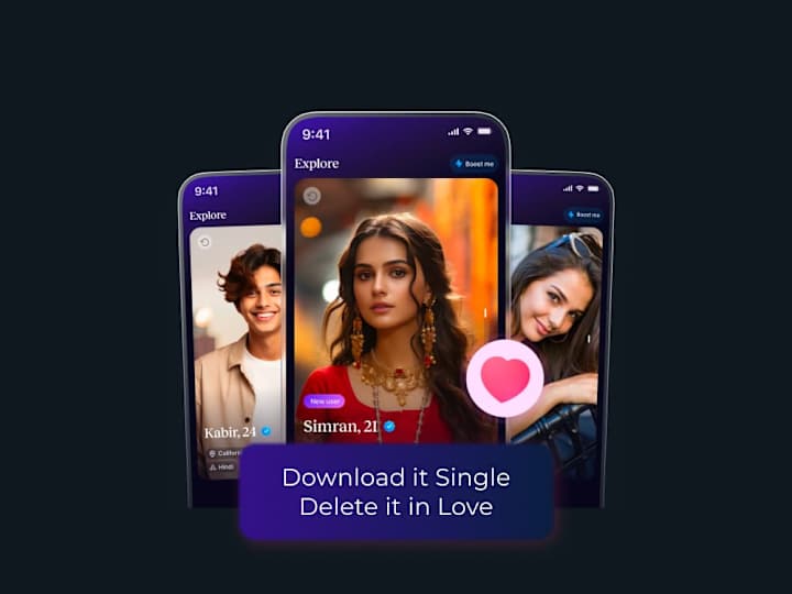 Cover image for Vinita - UX and UI design consultation for dating app 