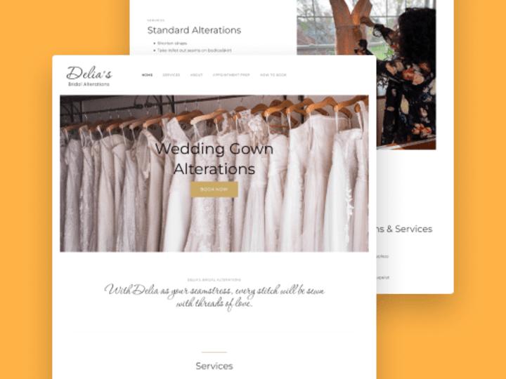 Cover image for Delia's Bridal Alterations