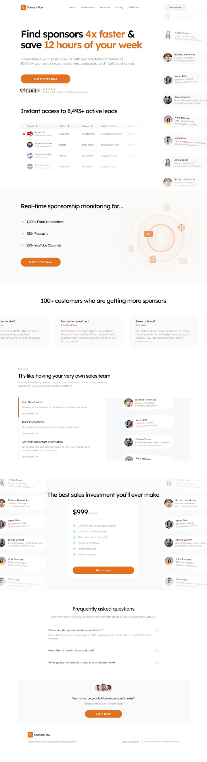 Cover image for SponsorFlow - Landing page