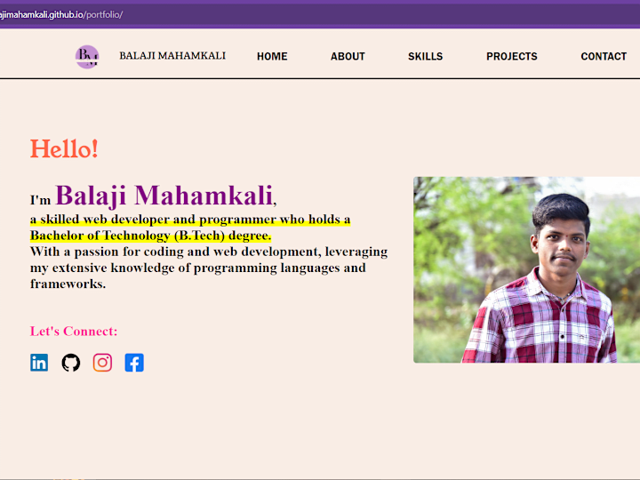 Cover image for Portfolio Website