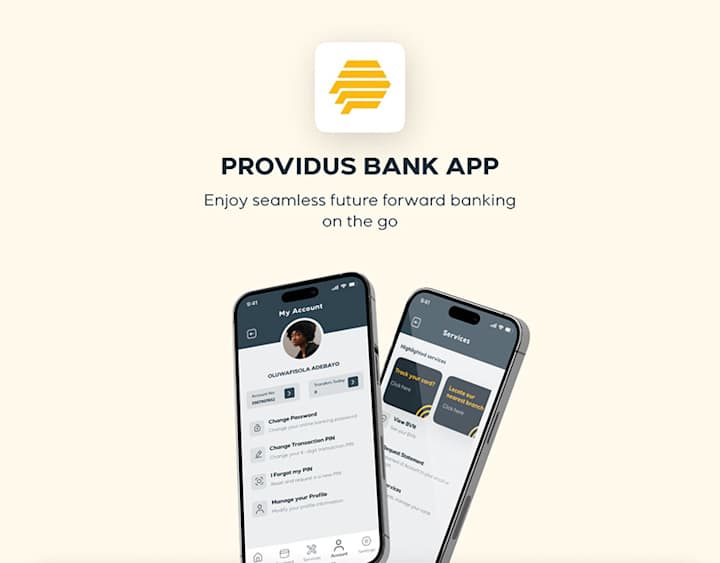 Cover image for Providus Bank app Redesign : Behance