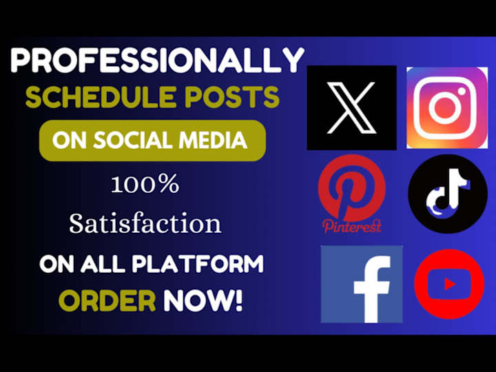 Cover image for You will get design and schedule your posts on facebook 