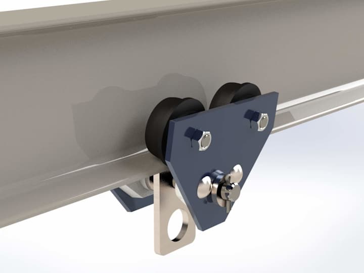 Cover image for Hoist modeling and rendering in SolidWorks