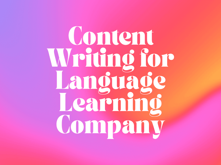 Cover image for Blog Writer for Language Learning Company