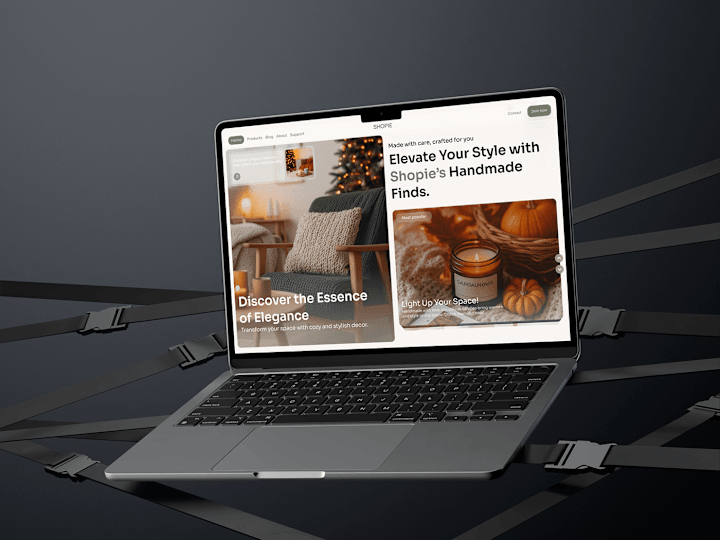 Cover image for Shopie - Handmade Store UI Design