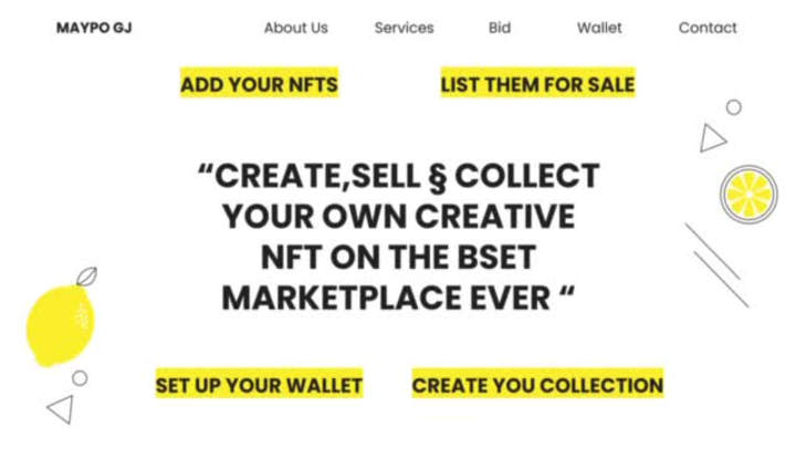 Cover image for I will do professional front end nft website developement