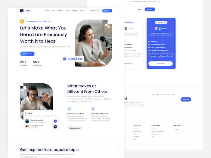Cover image for Design 5 Website Pages with Modern UI/UX in Figma