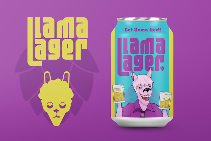 Cover image for Larger Lama Label Design 