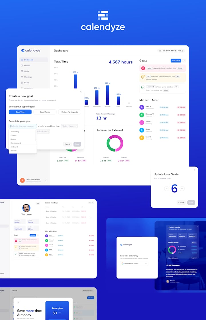 Cover image for UI/UX product design for a new start-up - Calendyze