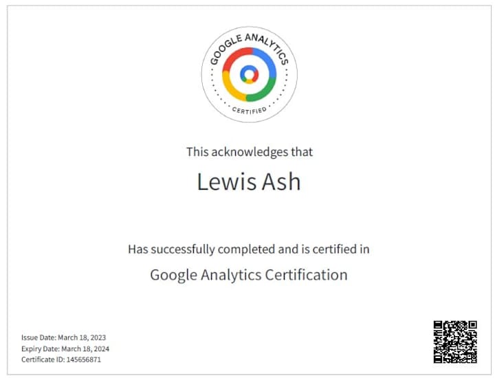 Cover image for Google Analytics Certified