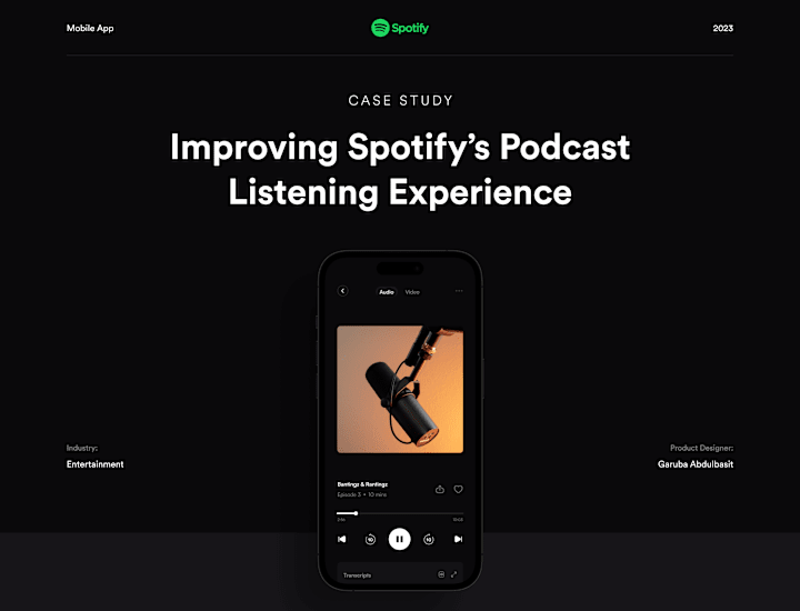 Cover image for Improving Spotify's Podcast Listening Experience