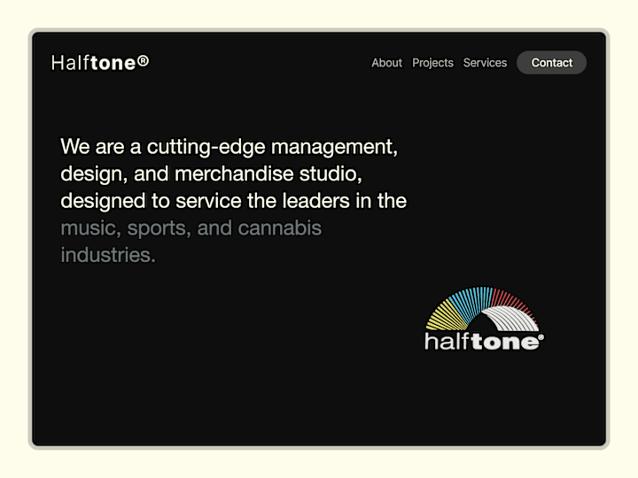 Cover image for Halftone® Website Design