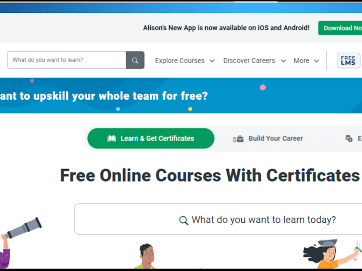 Cover image for Free online courses website