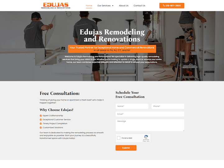 Cover image for Edujas Remodeling and Renovations