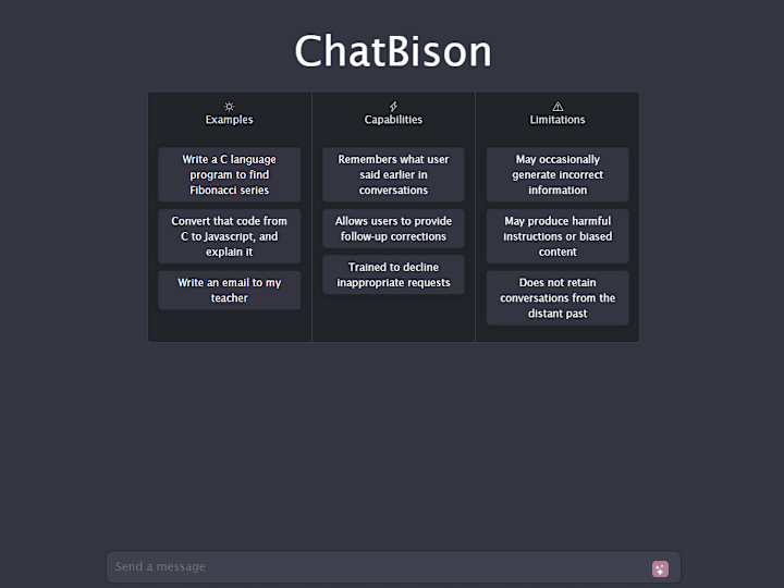 Cover image for ChatBison