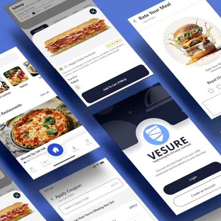 Cover image for Food Delivery App ui Design 🖋️