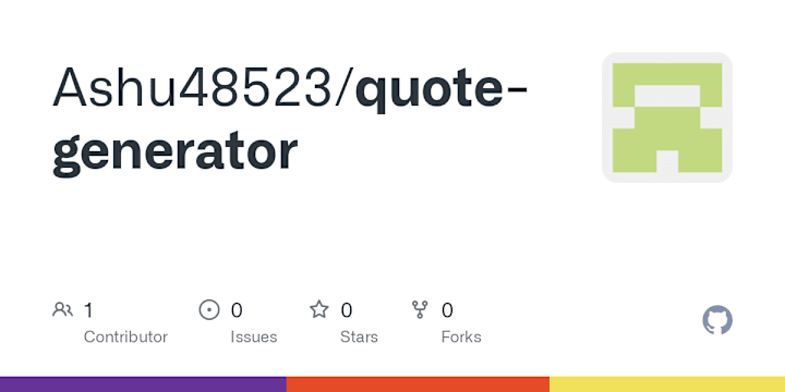 Cover image for Ashu48523/quote-generator