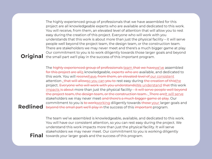 Cover image for Your Writing, But Better (Messaging Audit + Proofreading)
