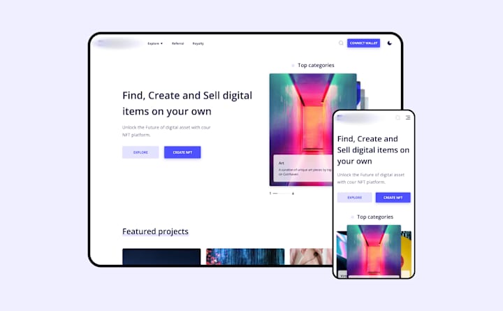 Cover image for Marketplace for enthusiasts to mint, buy and sell NFTs