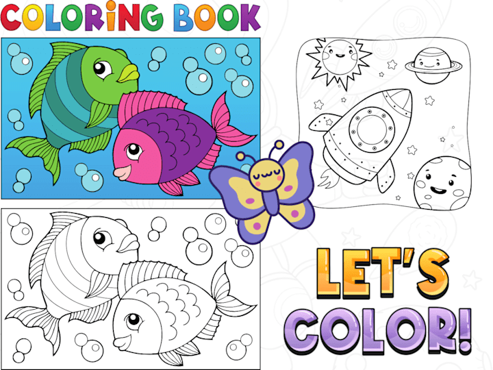 Cover image for My Coloring Book Illustration Journey