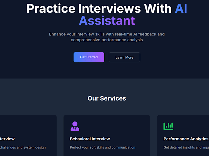 Cover image for AI-Powered Mock Interview Platform Development