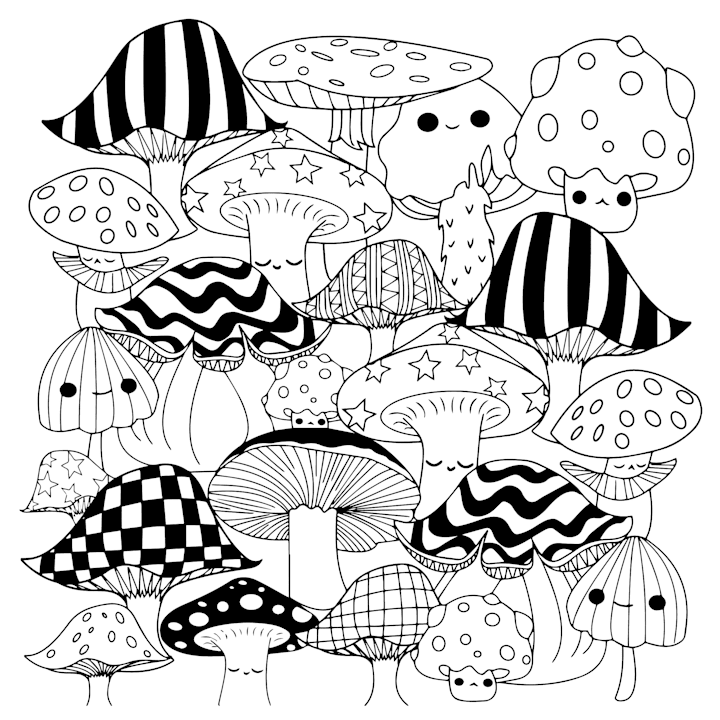 Cover image for Kawaii style colouring book for teenagers 