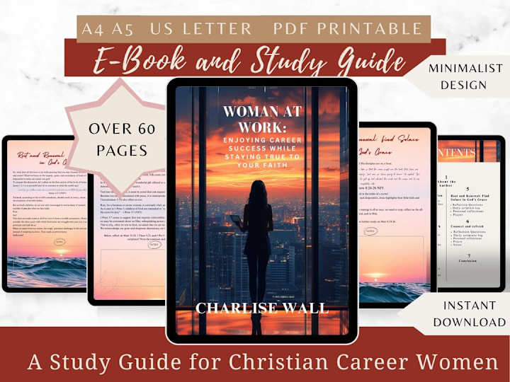 Cover image for Printable Bible Study Devotional Guide for Christian Women, Fai…