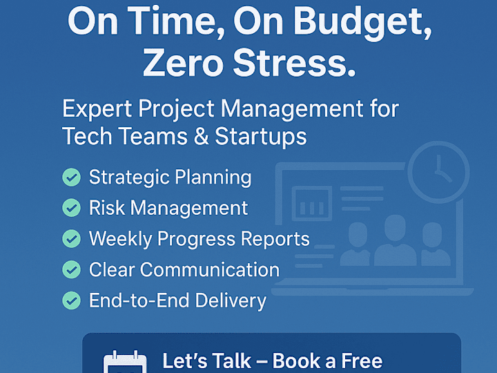 Cover image for Efficient Project Manager | Driving Results & Team Success