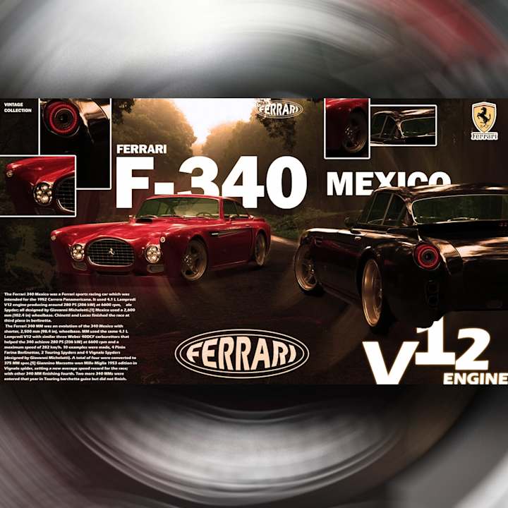 Cover image for Ferrari F-34 poster desigN