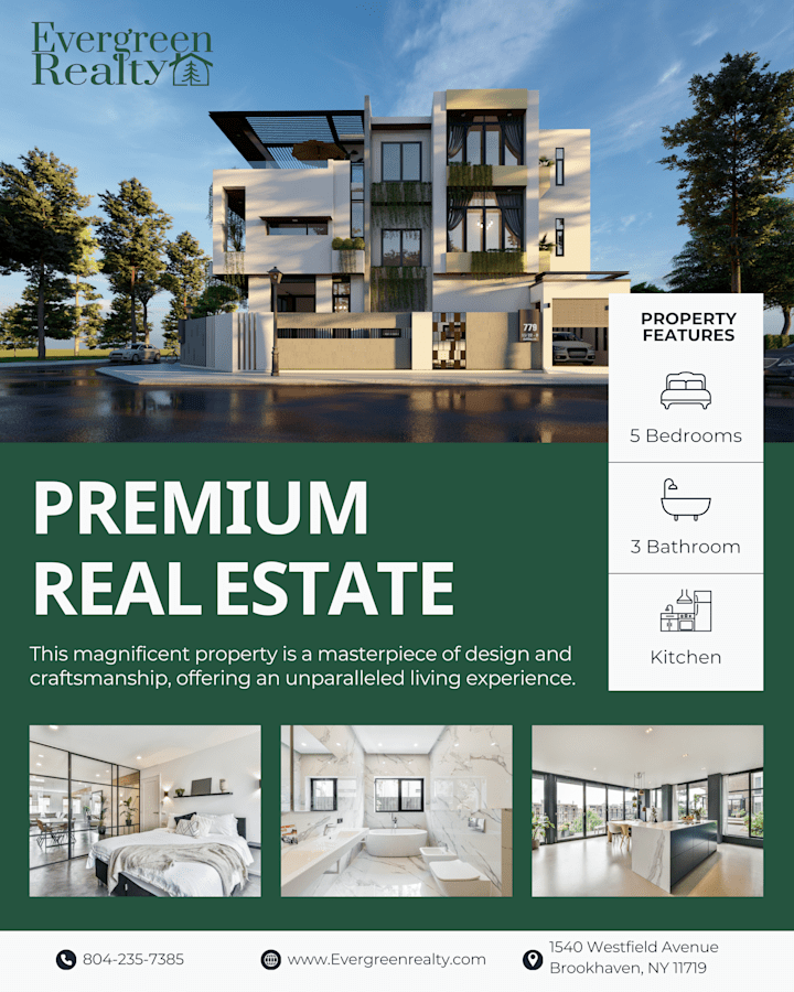 Cover image for Brand Identity for - EVERGREEN REALTY 