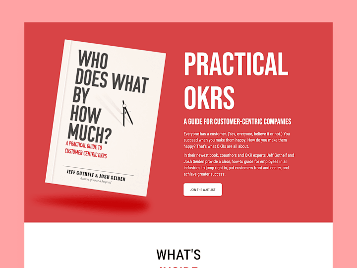 Cover image for Who Does What By How Much? | Landing Page