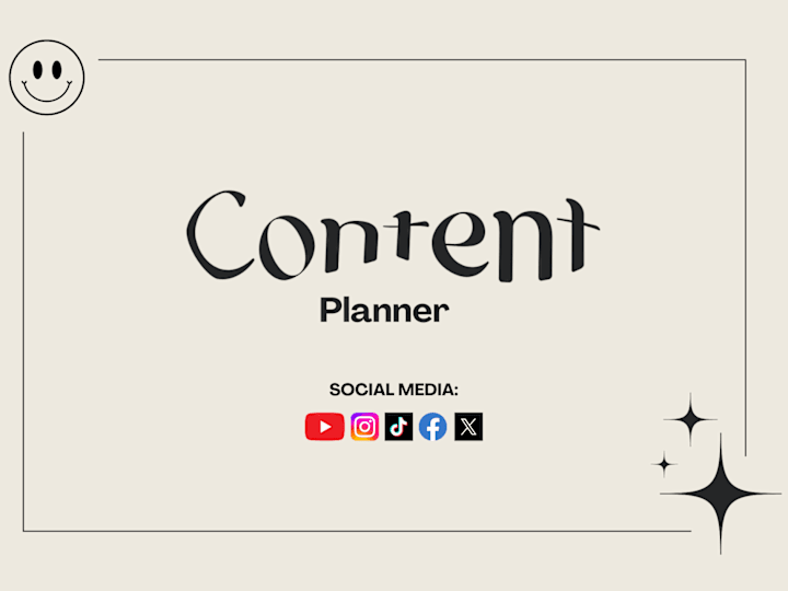 Cover image for Social Media Content Planner