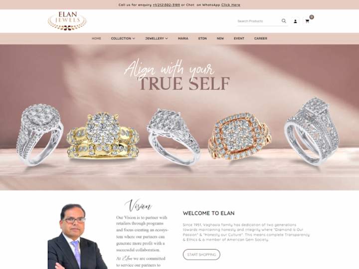 Cover image for Custom Web Development - Elan Jewels