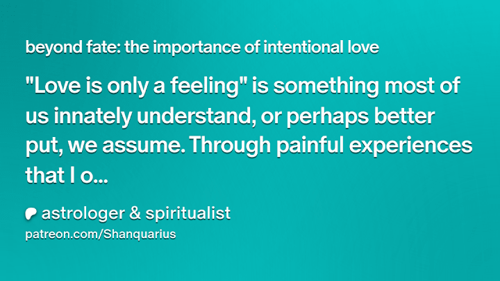 Cover image for beyond fate: the importance of intentional love