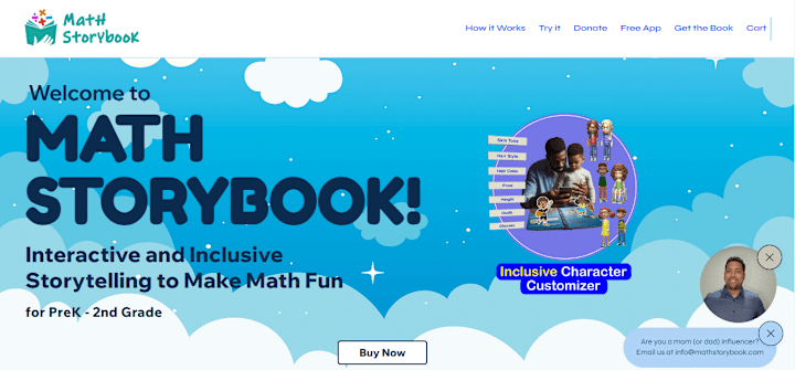 Cover image for MathStorybook Website