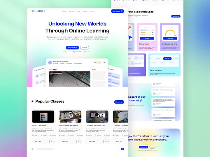 Cover image for Edtech Landing Page | UI Design 