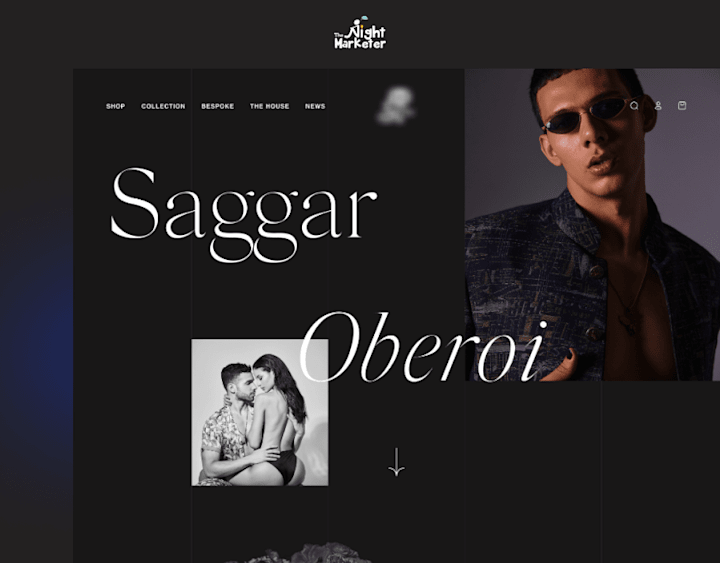 Cover image for Saggar Oberoi: Fashion Designer Website UI + Custom Dev