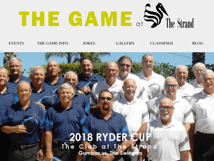 Cover image for GOLF WEBSITE 