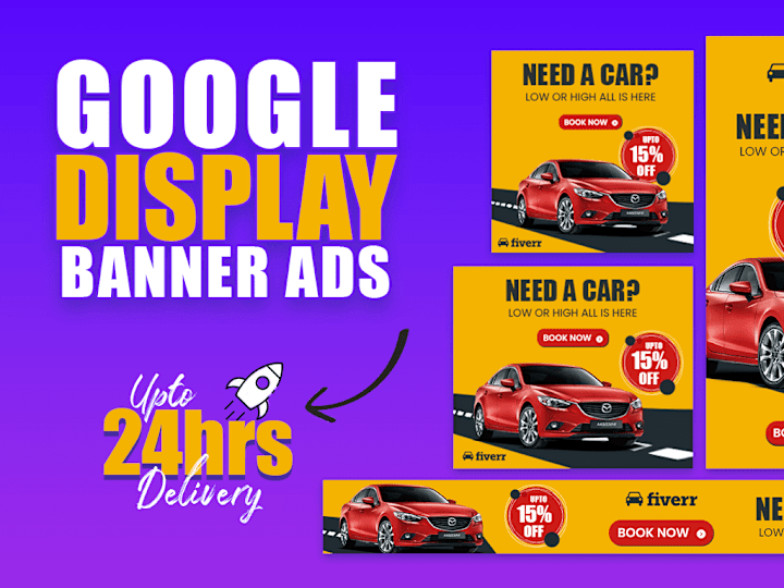 Cover image for I will design your google banner ads, web banner, gif animation