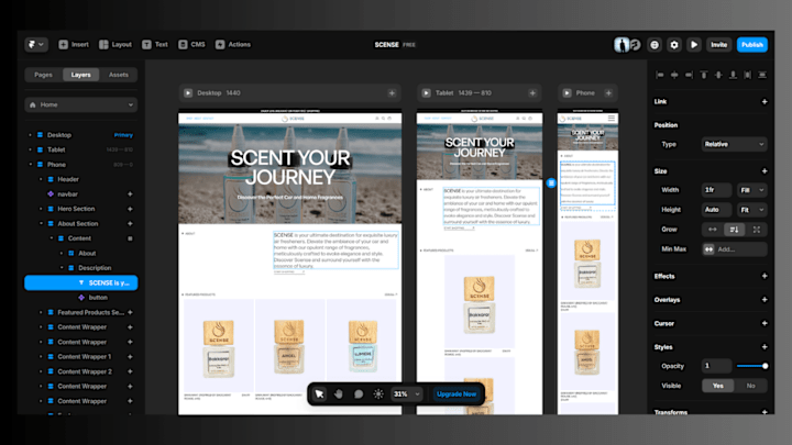 Cover image for Fashion product design website