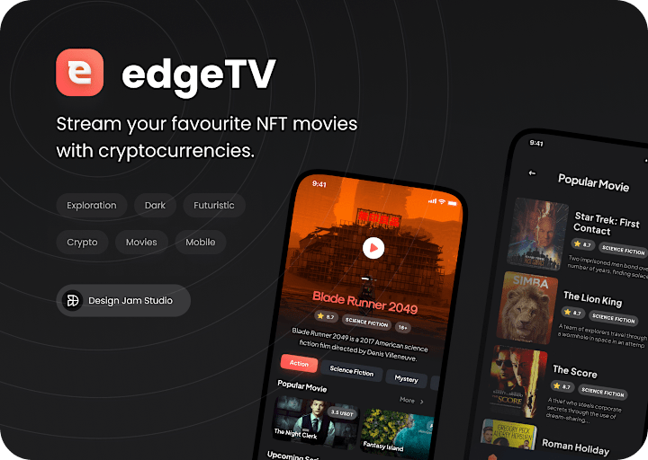 Cover image for EdgeTV — NFT Movies Streaming App